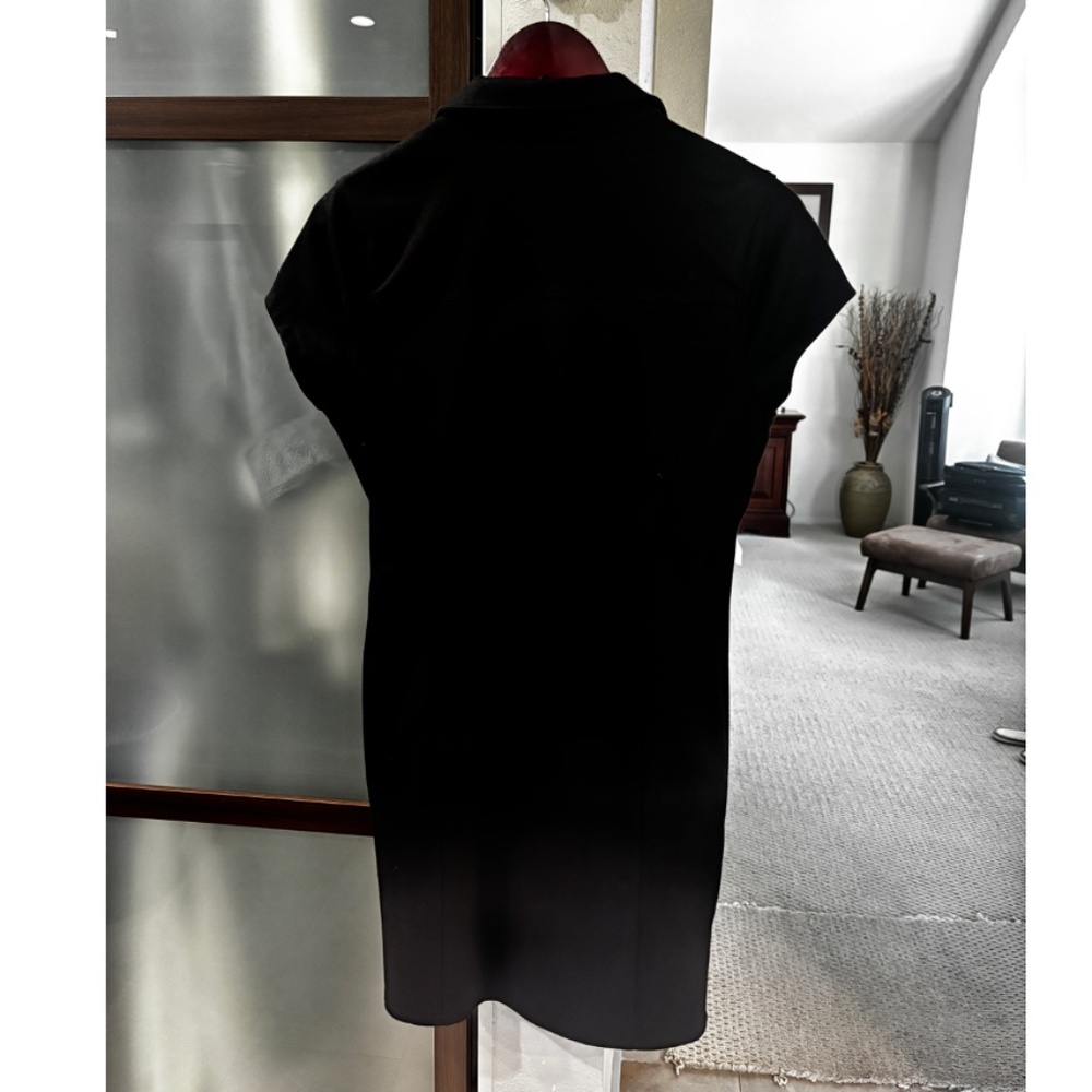 G by Guess Polo Collar Dress - Black M - Picture 3 of 6